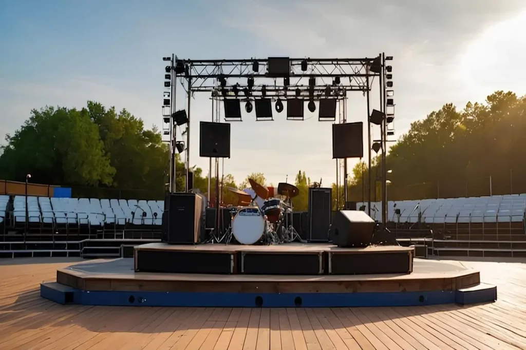 outdoor-concert-stage-with-instruments-set-up-ready-patriotic-music-event