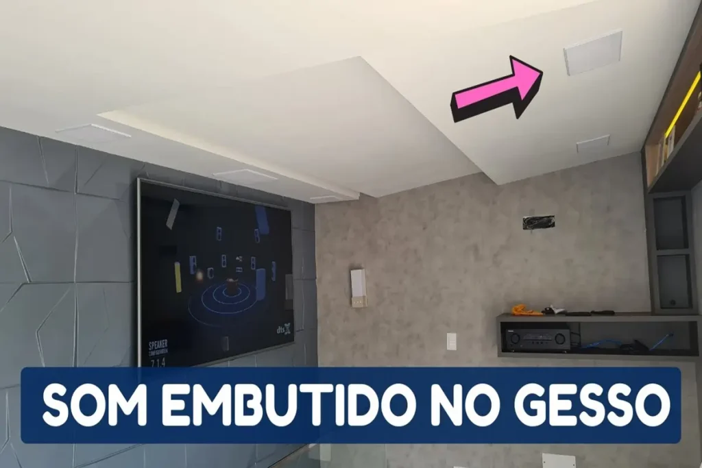 Sistema de Som Embutido no Teto Elegância e Qualidade Sonora para sua Casa