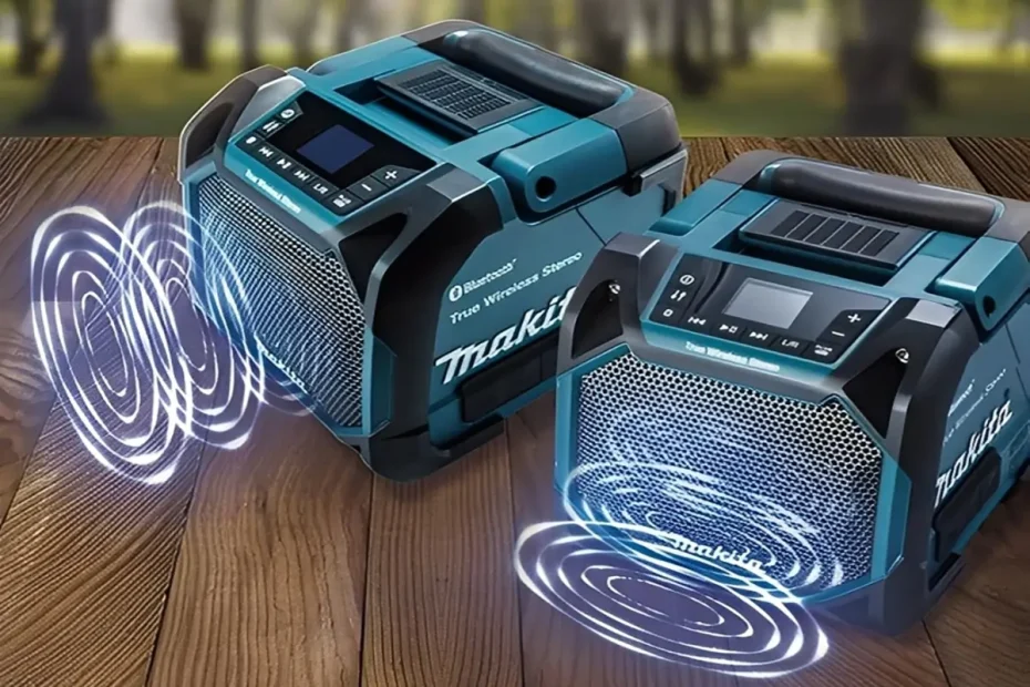 Caixa de Som Makita DMR203 sem fio é a melhor para obra 3